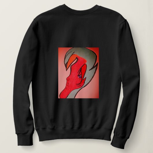 Unique Original Character Art Sweatshirt (Design Rückseite)