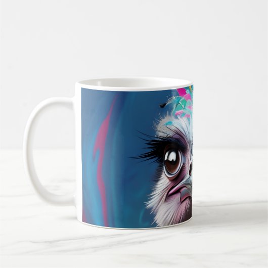Unique Ostrich design Kaffeetasse (Links)