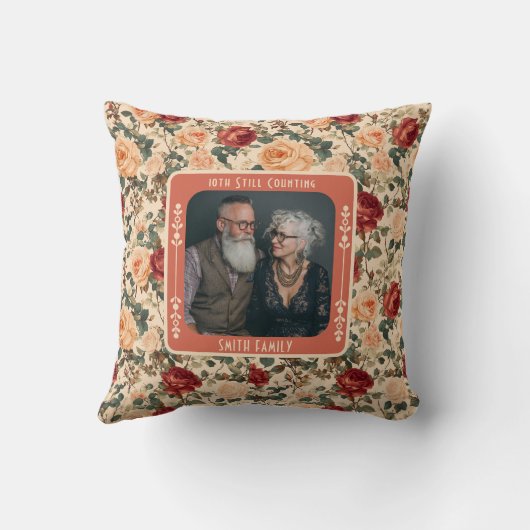 Unique Partners Marriage Throw Pillow Kissen (Rückseite)