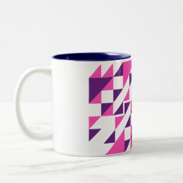 unique patten design mug zweifarbige tasse