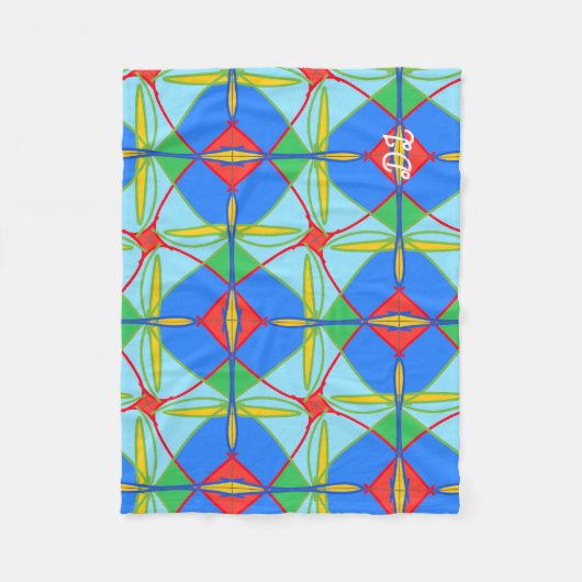 Unique Pattern Abstract Fleece Blanket (Vorderseite)