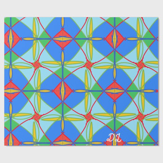 Unique Pattern Abstract Wrapping Paper Geschenkpapier (Flach)