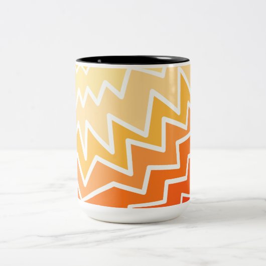 Unique Pattern Zweifarbige Tasse (Mittel)