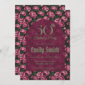 Unique Peonies Themed Mom’S Birthday Einladung (Vorne/Hinten)