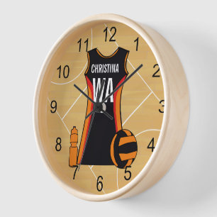 Unique Personalised Netball Uhr