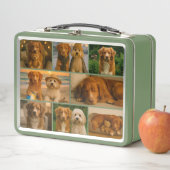 Unique personalized custom collage photo template metall brotdose (Beispiel)