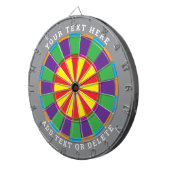 Unique Personalized Customizable Dartboard Dartscheibe (Vorderseite rechts)