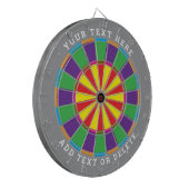 Unique Personalized Customizable Dartboard Dartscheibe (Vorderseite Links)
