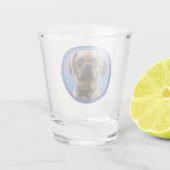 Unique Personalized First Pet Dog Lover Photo Gift Schnapsglas (Rückseite)