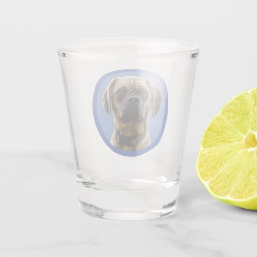 Unique Personalized First Pet Dog Lover Photo Gift Schnapsglas (Rückseite)