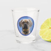 Unique Personalized First Pet Dog Lover Photo Gift Schnapsglas (Vorderseite)