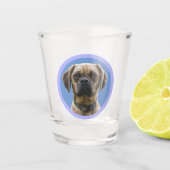 Unique Personalized First Pet Dog Lover Photo Gift Schnapsglas (Vorderseite)