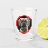 Unique Personalized First Pet Dog Lover Photo Gift Schnapsglas (Vorderseite)