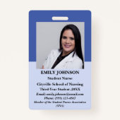 Unique Personalized Student Nurse  Ausweis (Vorderseite)