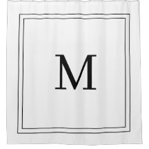 Unique Personalized white and black Name Monogram