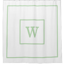 Unique Personalized white and green Name Monogram