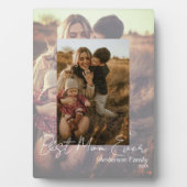 Unique Photo on Photo| Best Mom Ever Fotoplatte (Vorderseite)