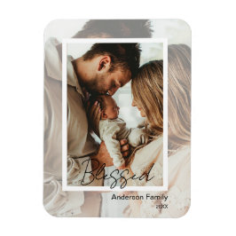 Unique Photo on Photo Blessed Magnet