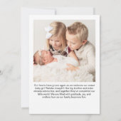 Unique Photo on Photo Tabletop Plaque Easel Ankündigung (Rückseite)