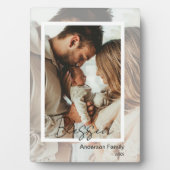 Unique Photo on Photo Tabletop Plaque Easel Fotoplatte (Vorderseite)