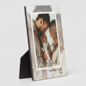 Unique Photo on Photo Tabletop Plaque Easel Fotoplatte (Seite)