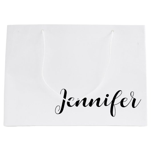 Unique Printed Large Gift Bag with Custom Name Große Geschenktüte (Vorderseite)