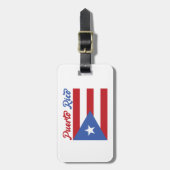 Unique Puerto Rico Flag Gepäckanhänger (Vorderseite vertikal)