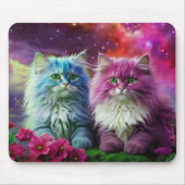 Unique purple cat mouse pad designed for cat lover mousepad (Vorne)