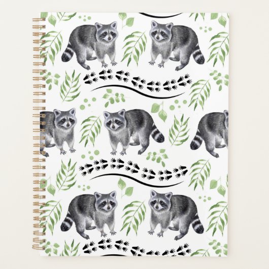Unique Raccoons Planner Journal Planer (Vorderseite)