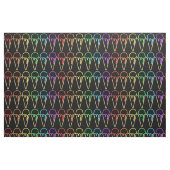 Unique Rainbow Neon Light Ice Creme Cones Muster Stoff (Fat Quarter (45,7 x 55,9 cm))