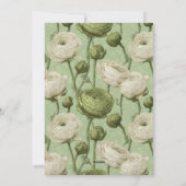 Unique Ranunculus Petal Summer Party Einladung (Rückseite)