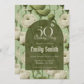 Unique Ranunculus Petal Summer Party Einladung (Vorne/Hinten)