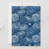 Unique Ranunculus Sparkle 1St Birthday Einladung (Rückseite)