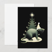 Unique Rat Christmas Cards Feiertagskarte (Vorne/Hinten)