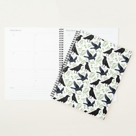 Unique Ravens Planner Journal in White Planer (Anzeige)