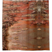 Unique Red Birch Barks Indianerstamm Muster Duschvorhang (Vorderseite)
