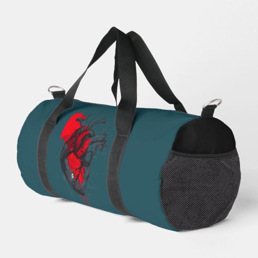 Unique Red Blood Splatter Human Heart Duffel Bag Duffle Bag (Rechte Ecke)