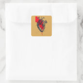 Unique Red Splatter Human Heart Sticker (Tasche)