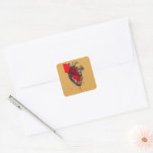 Unique Red Splatter Human Heart Sticker (Umschlag)