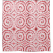 Unique Red Swirl Pattern Duschvorhang (Vorderseite)