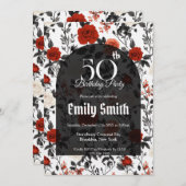 Unique Rose Charm Mom’S Birthday Einladung (Vorne/Hinten)