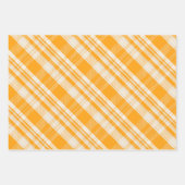 Unique Rustic Country Yellow & Cream Plaid Geschenkpapier Set (Vorderseite)