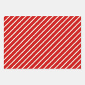 Unique Rustic Red & Cream Squiggly Mixed Patterns Geschenkpapier Set (Vorderseite 2)