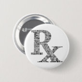Unique Rx Pharmacy Apothekary Button (Vorne & Hinten)