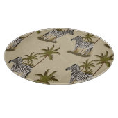 Unique Safari Zebras & Palm Trees Schneidebrett (Ecke)