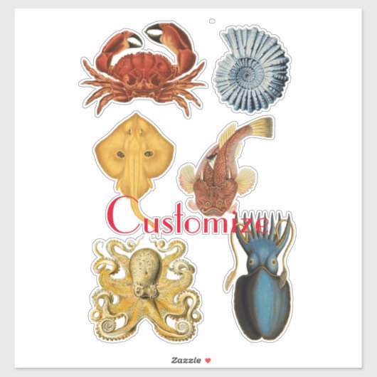 Unique Sea Beings Assortiment Thunder_Cove Aufkleber (Blatt)