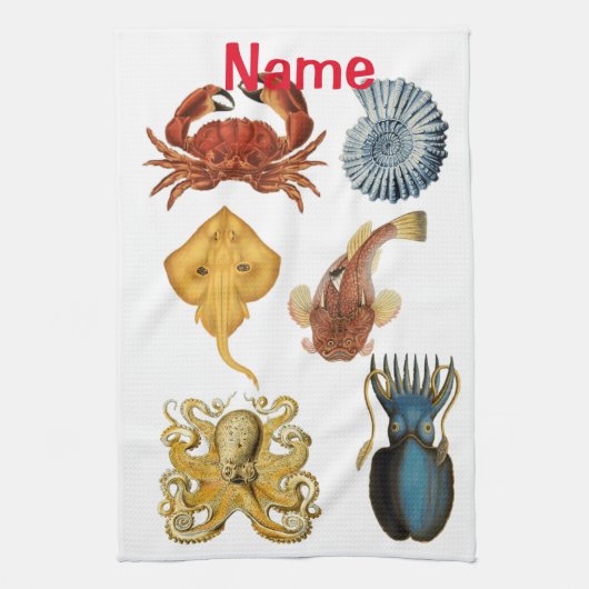 Unique Sea Beings Assortiment Thunder_Cove Geschirrtuch (Vertikal)