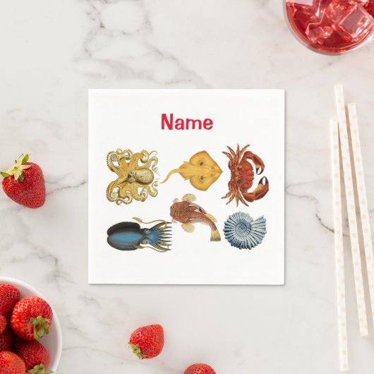 Unique Sea Beings Assortiment Thunder_Cove Serviette (Beispiel)