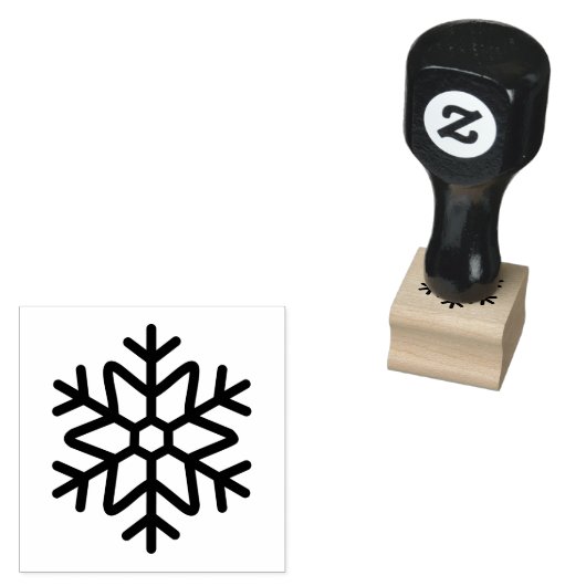 Unique Snowflake Mark Wooden Rubber Stamp Gummistempel (Stempel)