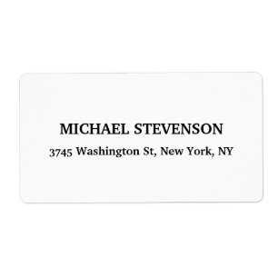 Unique Special Classic Return Address Label